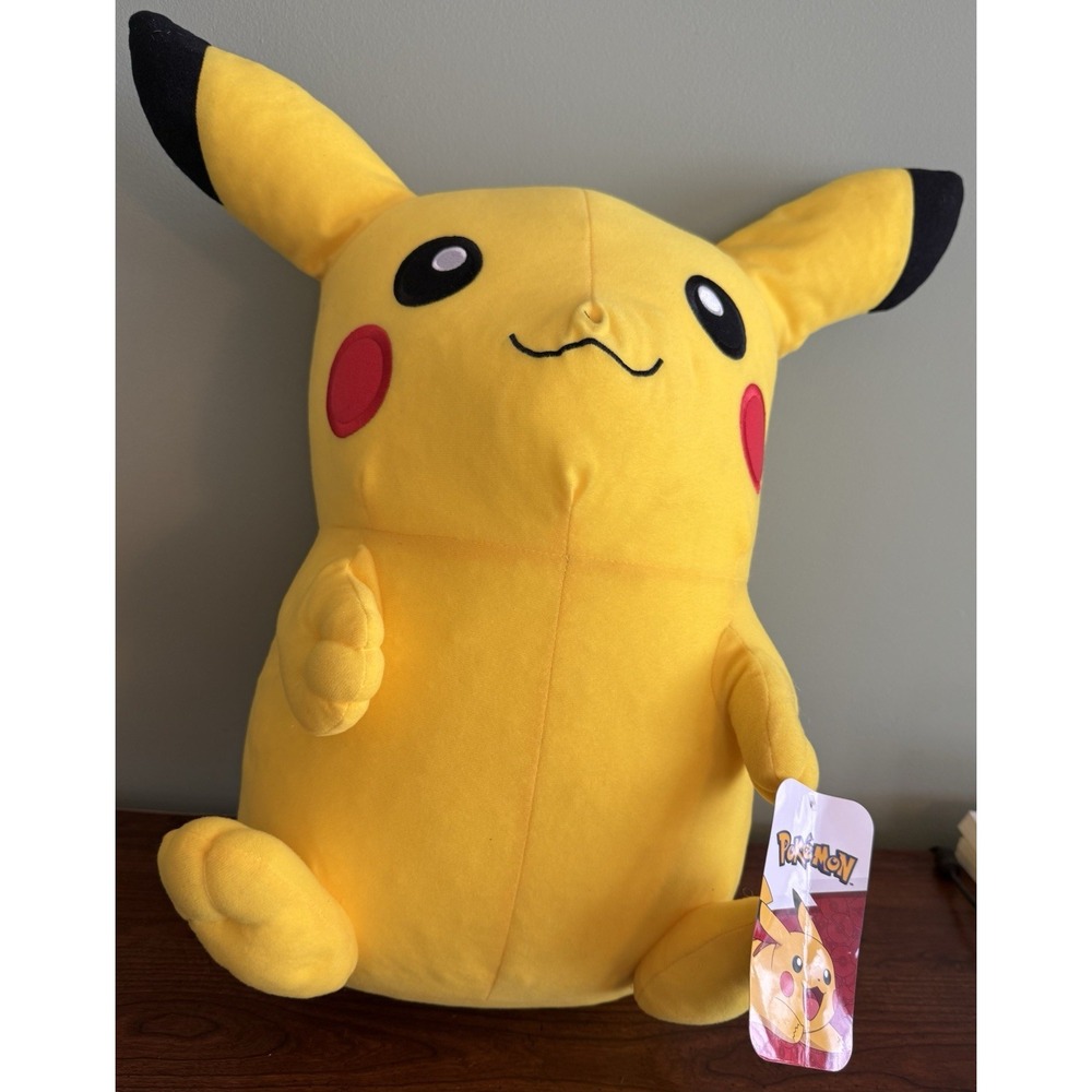 Pikachu Plush Pokemon Collectible. 22" Tall. 2022 Toy Factory NWT
